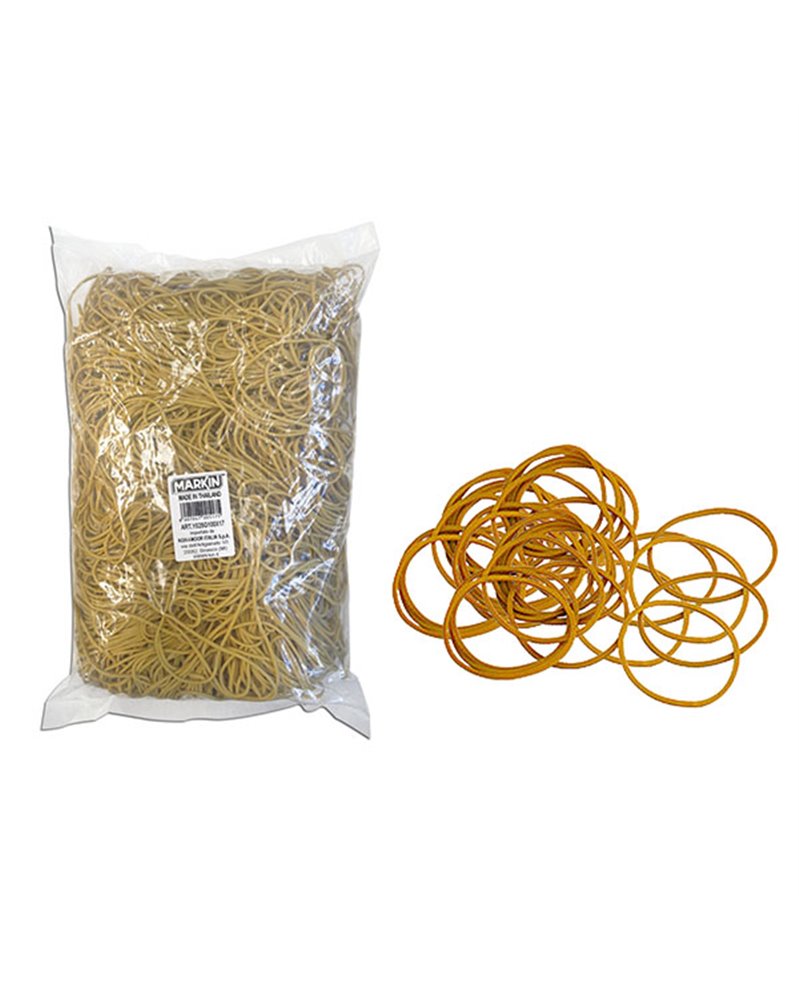 ELASTICO GOMMA GIALLO Ã˜80 SACCO DA 1KG Markin