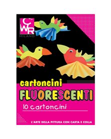 PACK 10 CARTONCINI FLUO 35x50cm 260g colori ass. CWR 334