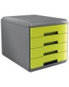 Cassettiera 4 cassetti 45mm MyDesk verde ARDA