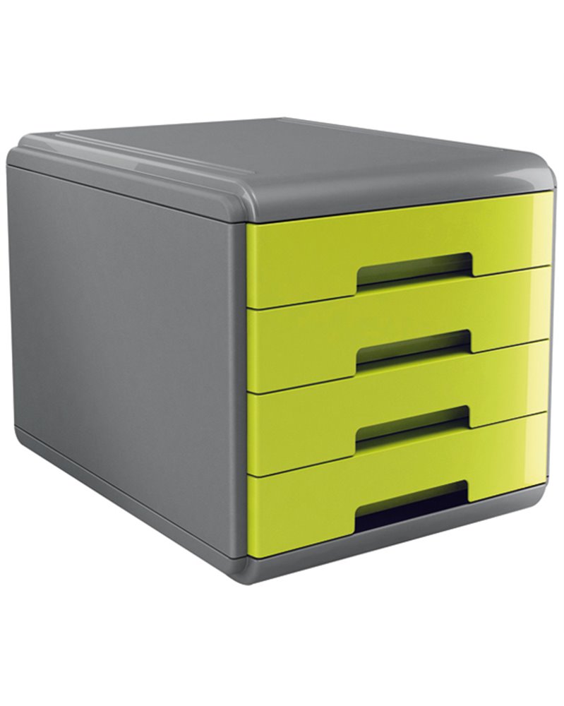 Cassettiera 4 cassetti 45mm MyDesk verde ARDA