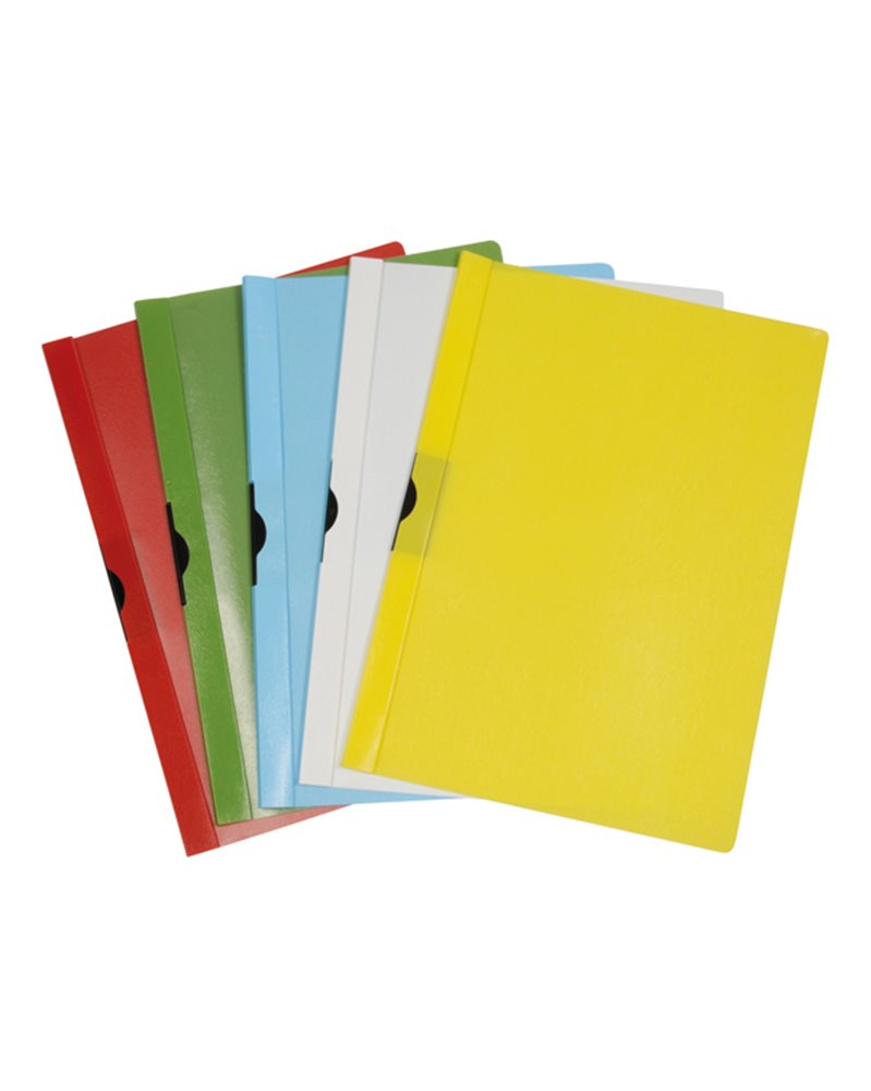 CARTELLINA PVC C/MOLLA DORSO 5 NERO SPRING FILE 22X31