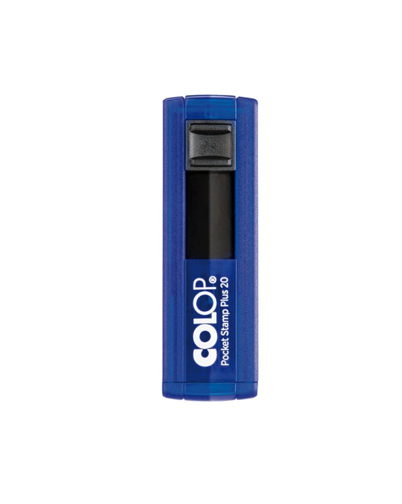 Timbro Pocket Stamp Plus 20 14x38mm 4righe autoinchiostrante blu COLOP Timbro Pocket Stamp Plus 20 14x38mm 4righe autoinchiostrante blu COLOP