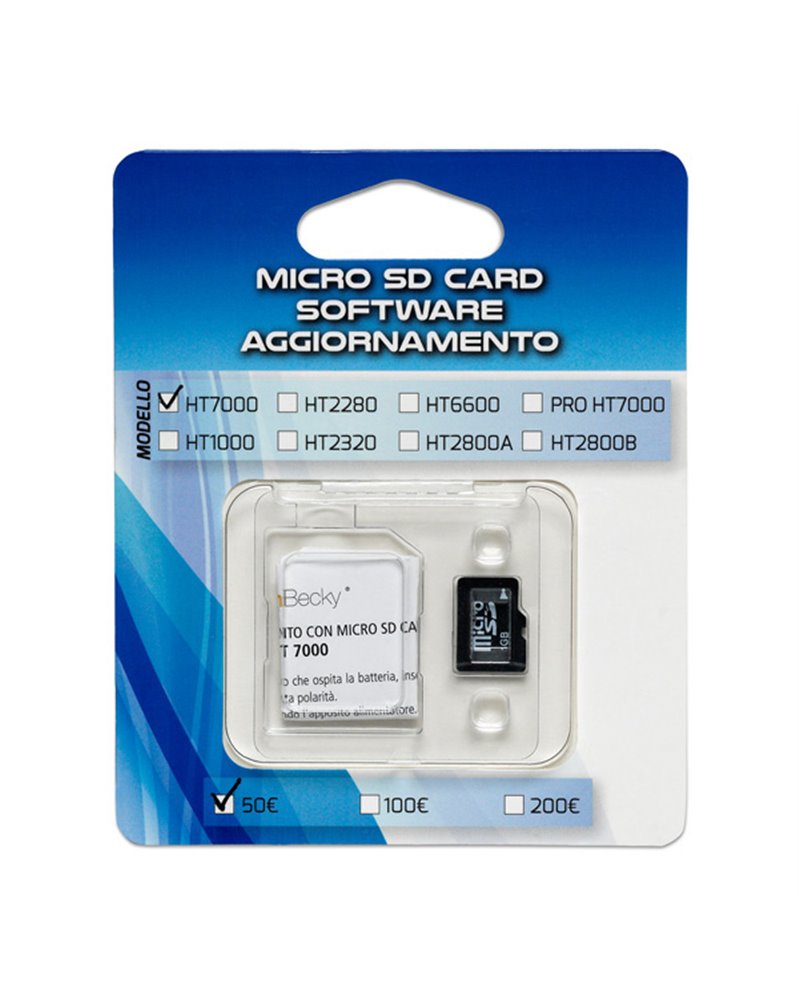 MICRO SD CARD agg. 100/200â‚¬ HT2800 per seriali da DQ150480001 a DQ150481200