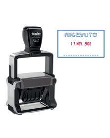 Timbro Professional 4.0 5460/PR4/L1 DATARIO + RICEVUTO autoinchiostrante TRODAT