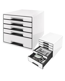 Cassettiera drawer Cabinet CUBE 5 bianco Leitz