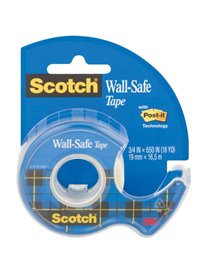 Nastro adesivo ScotchÂ® Wall-safe 19mmX16,5mt in chiocciola 183-ISP