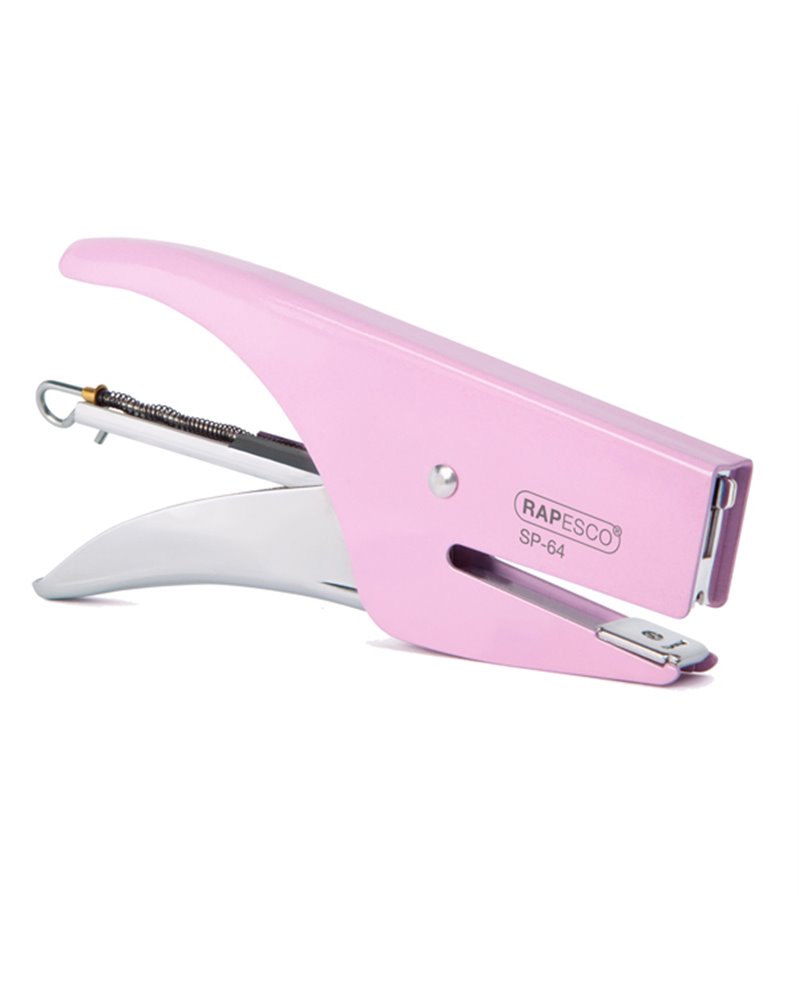 Cucitrice a pinza SP- 64 rosa in metallo verniciato Rapesco Cucitrice a pinza SP- 64 rosa in metallo verniciato Rapesco