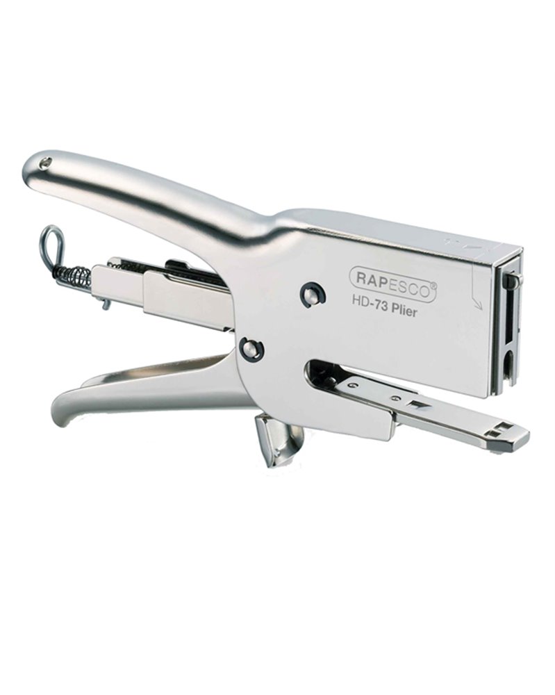 Cucitrice a pinza HD-73 argento-chrome per alti spessori Rapesco Cucitrice a pinza HD-73 argento-chrome per alti spessori Rapesco