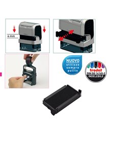 Blister da 3 tamponi 6/4911 nero Trodat