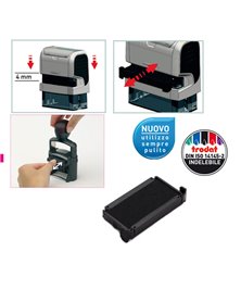 Blister da 3 tamponi 6/4910 nero Trodat