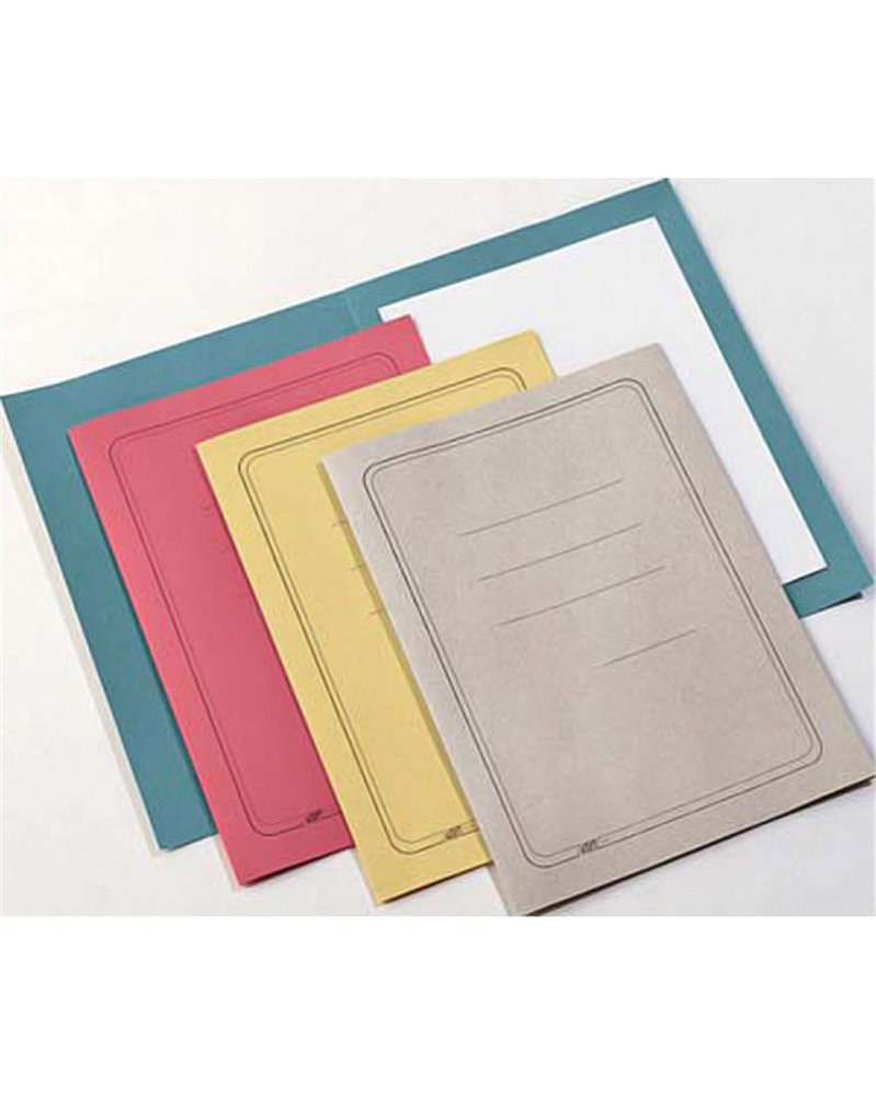 100 CARTELLINE SEMPLICI AZZURRO C/STAMPA 145GR