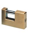 Lucchetto corazzato per saracinesca in ottone massiccio 60MM dim 77X50X16,5mm
