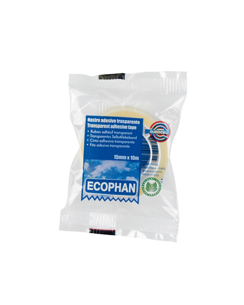 Nastro adesivo Ecophan 15mmx10mt in caramella Eurocel