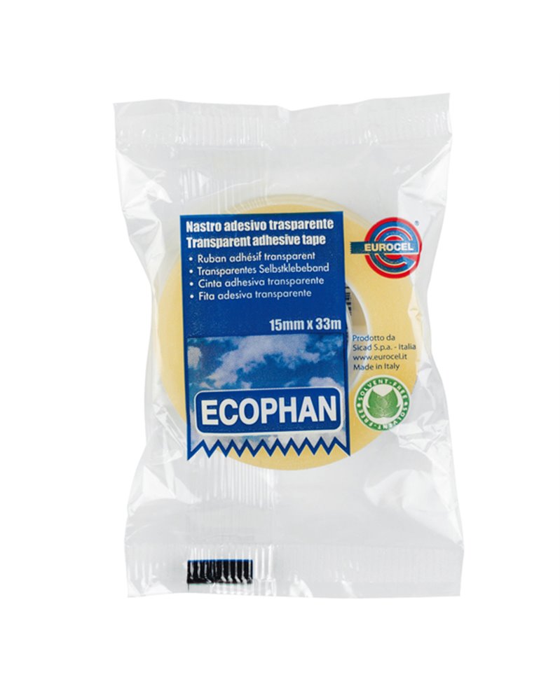 Nastro adesivo Ecophan 15mmx33mt in caramella Eurocel