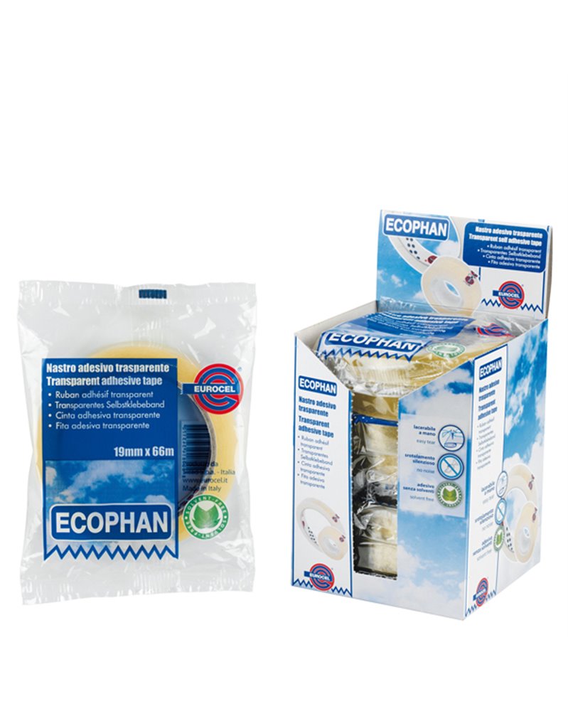 Nastro adesivo Ecophan 15mmx66mt in caramella Eurocel