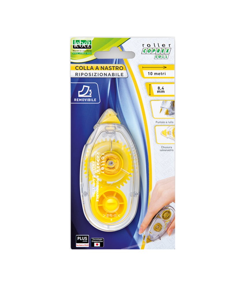 Colla a nastro removibile 8,4mmX10 roller coprex COLL
