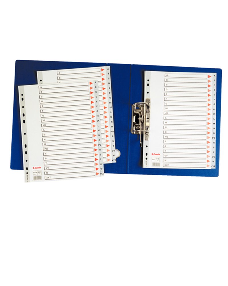 Separatore in PPL grigio alfabetico A-Z f.to A4 ESSELTE
