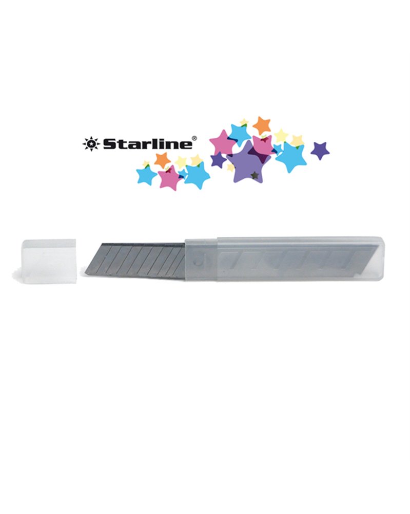 Blister 10 Lame 18mm universali per cutter Starline