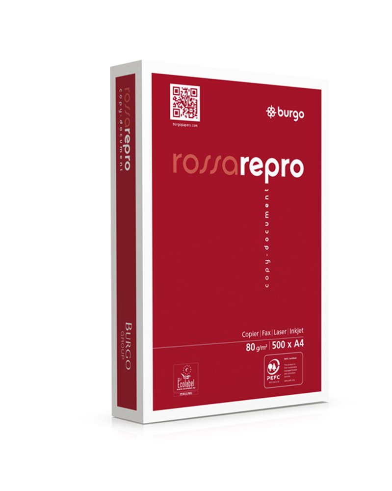 CARTA FOTOCOPIE BURGO ROSSA REPRO 80N 210X297MM 80GR