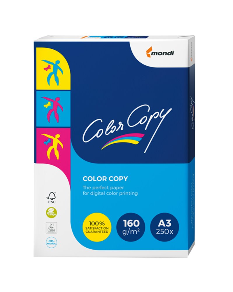 CARTA BIANCA COLOR COPY 320x450mm 160gr 250fg SRA3 MONDI