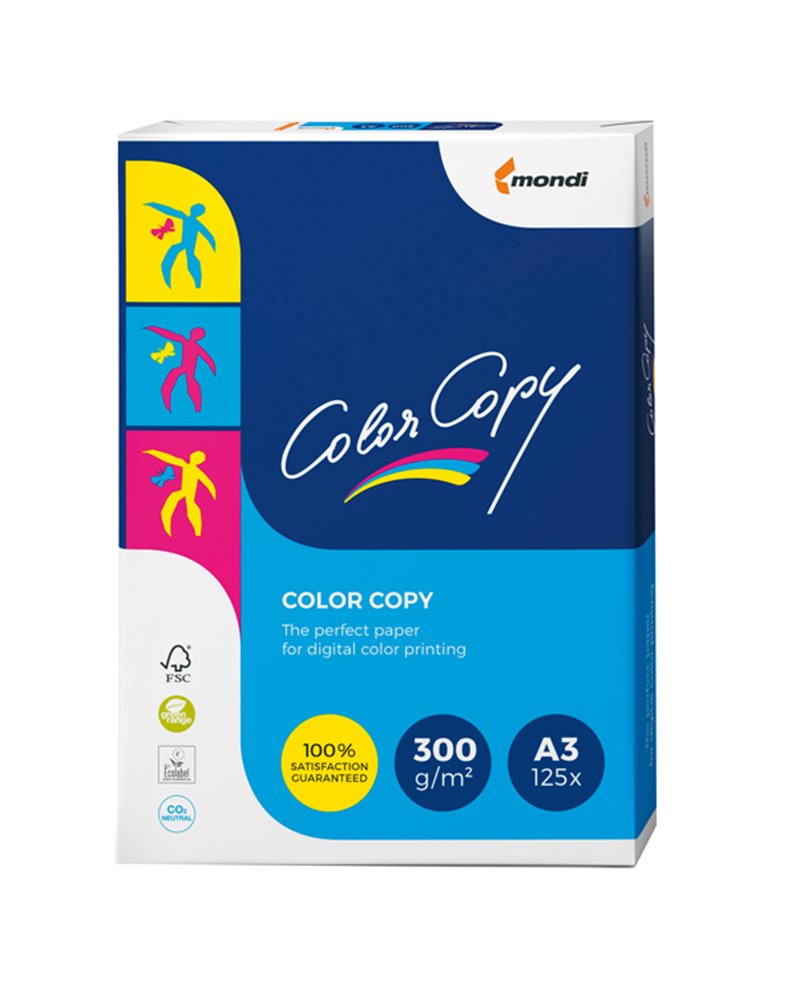 CARTA BIANCA COLOR COPY 320x450mm 300gr 125fg SRA3 MONDI