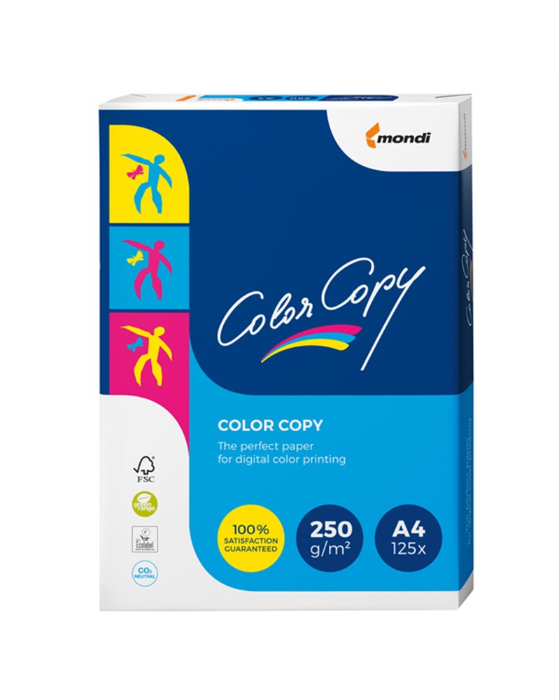 CARTA BIANCA COLOR COPY A4 210x297mm 250gr 125fg MONDI