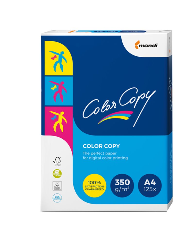 CARTA BIANCA COLOR COPY A4 210x297mm 350gr 125fg MONDI