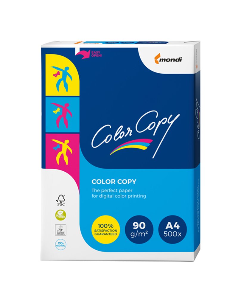 CARTA BIANCA COLOR COPY A4 210x297mm 90gr 500fg MONDI