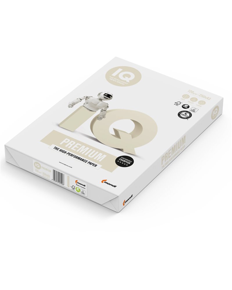 CARTA BIANCA IQ PREMIUM A3 297x420mm 120gr 250fg MONDI
