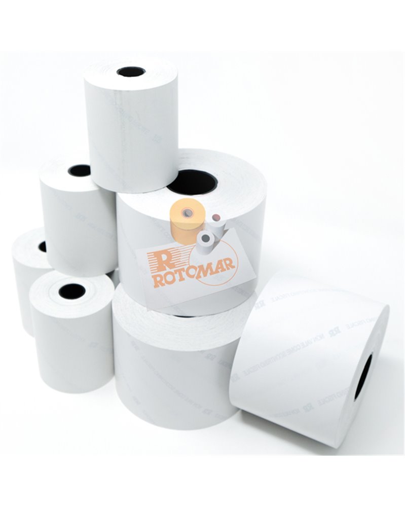 Blister 10 rotoli bilancia carta termica BPA free "NVCSF" 57,5mm x 30mt Ã˜50mm