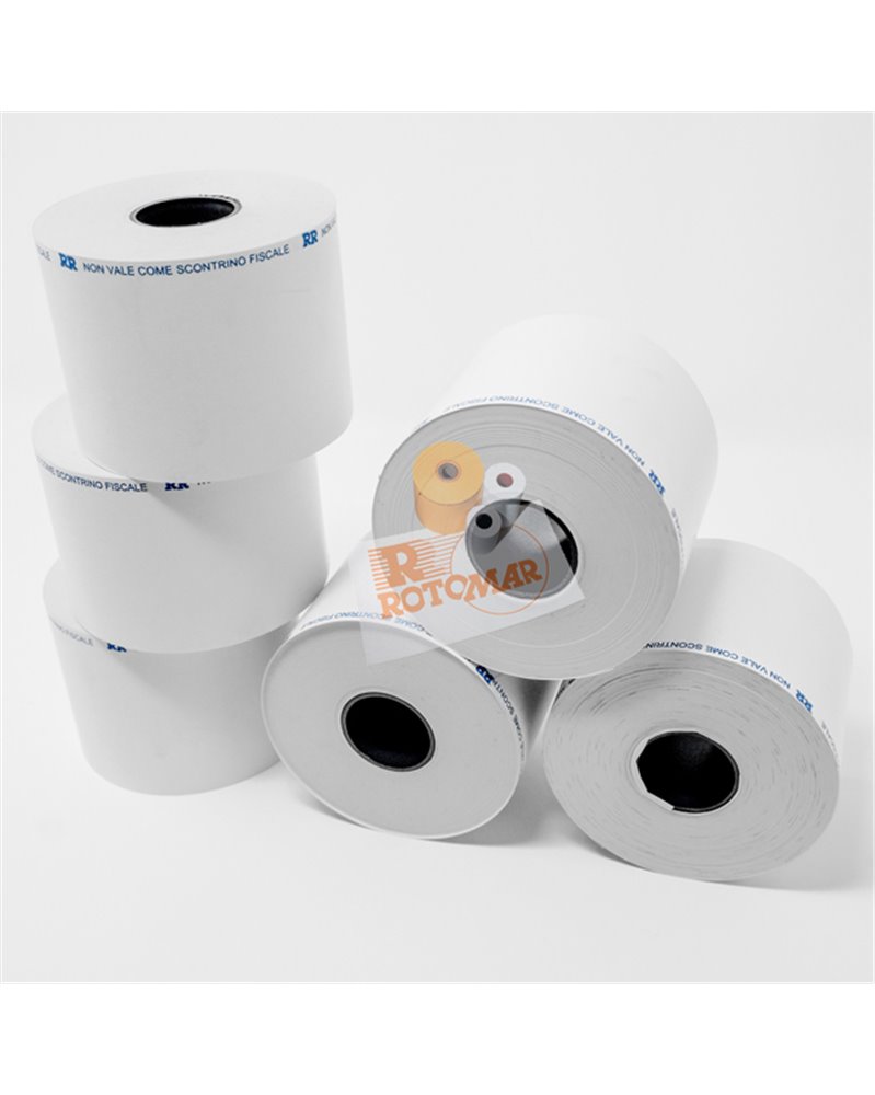 Rotolo bilancia in carta termica adesiva BPA free 57mm x 20mt foro 25mm