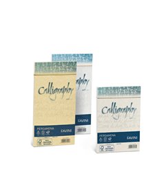 25 buste CALLIGRAPHY PERGAMENA 120x180mm 90gr sabbia FAVINI