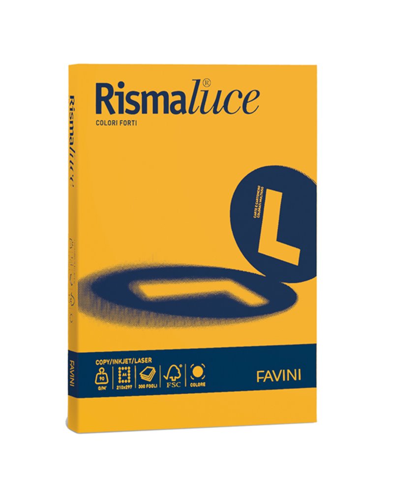 Carta RISMALUCE 140gr A4 200fg giallo oro 52 FAVINI Carta RISMALUCE 140gr A4 200fg giallo oro 52 FAVINI