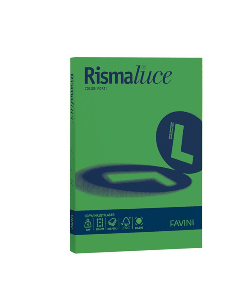 Carta RISMALUCE 140gr A4 200fg verde 60 FAVINI