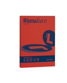 Carta RISMALUCE 200gr A4 125fg rosso scarlatto 61 FAVINI