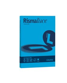 Carta RISMALUCE 200gr A4 125fg azzurro 55 FAVINI