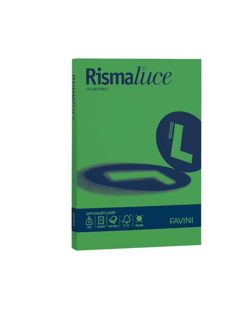 Carta RISMALUCE 200gr A4 125fg verde 60 FAVINI Carta RISMALUCE 200gr A4 125fg verde 60 FAVINI
