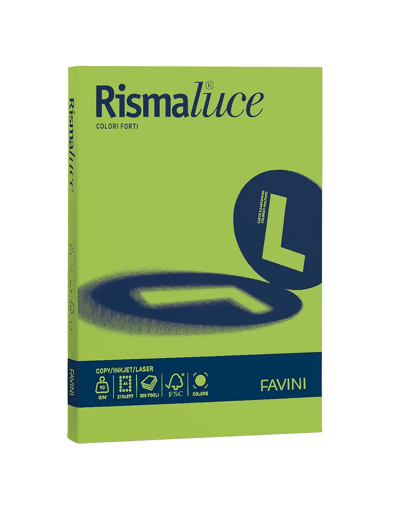 Carta RISMALUCE 200gr A4 125fg pistacchio 54 FAVINI