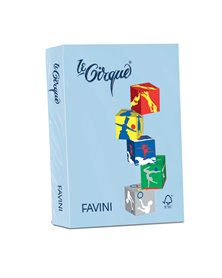 Carta LECIRQUE A4 80gr 500fg azzurro pastello 106 FAVINI