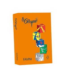 Carta LECIRQUE A4 80gr 500fg arancio 205 FAVINI