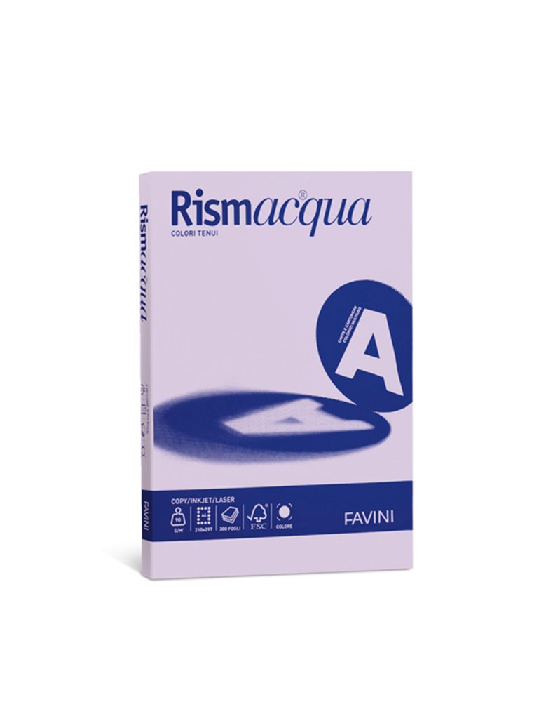 Carta RISMACQUA SMALL A4 90gr 100fg lilla 06 FAVINI