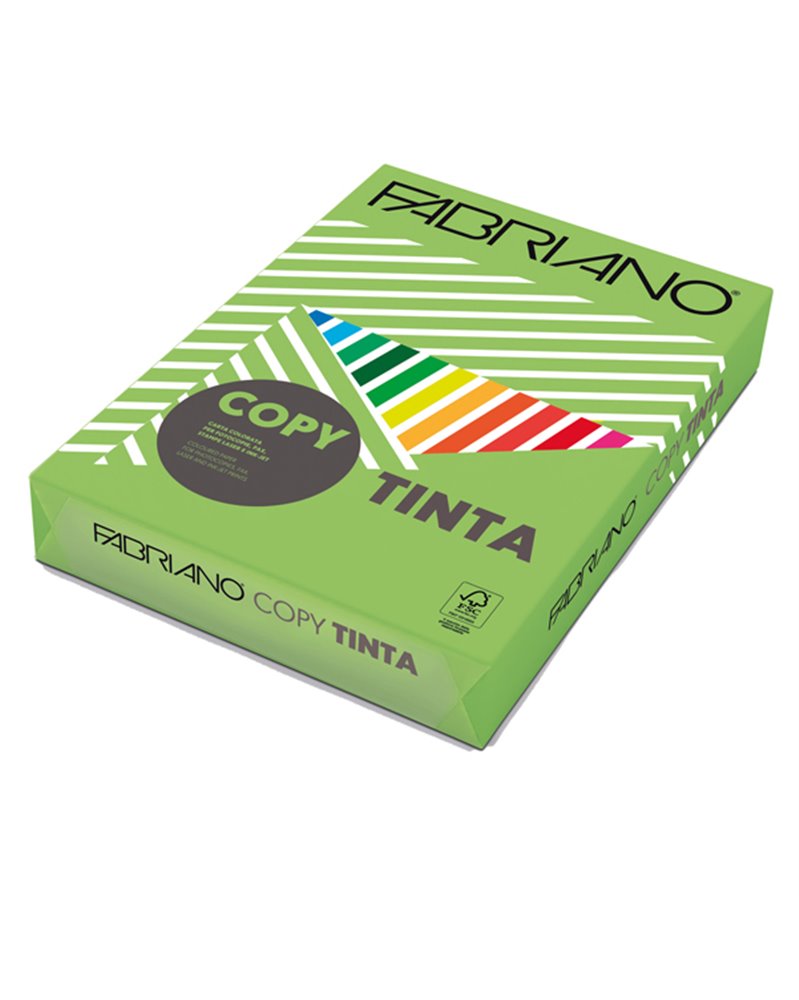 CARTA COPY TINTA A4 80GR 500FG COL.FORTI VERDE PISELLO