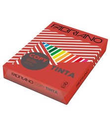 CARTA COPY TINTA A4 80GR 500FG COL.FORTI ROSSO