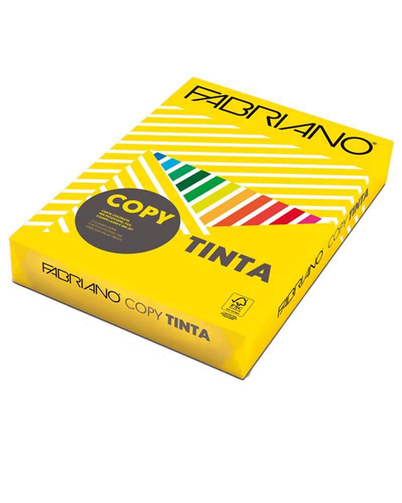 CARTA COPY TINTA A4 80GR 500FG COL.FORTI GIALLO