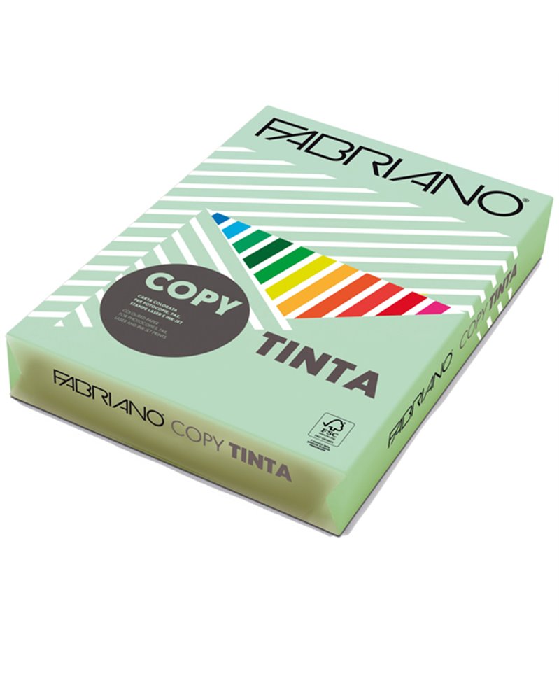 CARTA COPY TINTA A4 160gr 250fg col.tenui VERDE CHIARO FABRIANO CARTA COPY TINTA A4 160gr 250fg col.tenui VERDE CHIARO FABRIANO