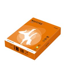 CARTA MAESTRO COLOR A4 210x297mm 80gr 500fg ARANCIO FORTE OR43 MONDI