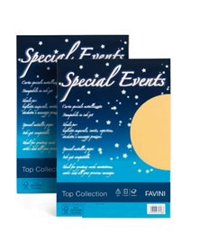 Carta metallizzata SPECIAL EVENTS A4 20fg 120gr sabbia FAVINI