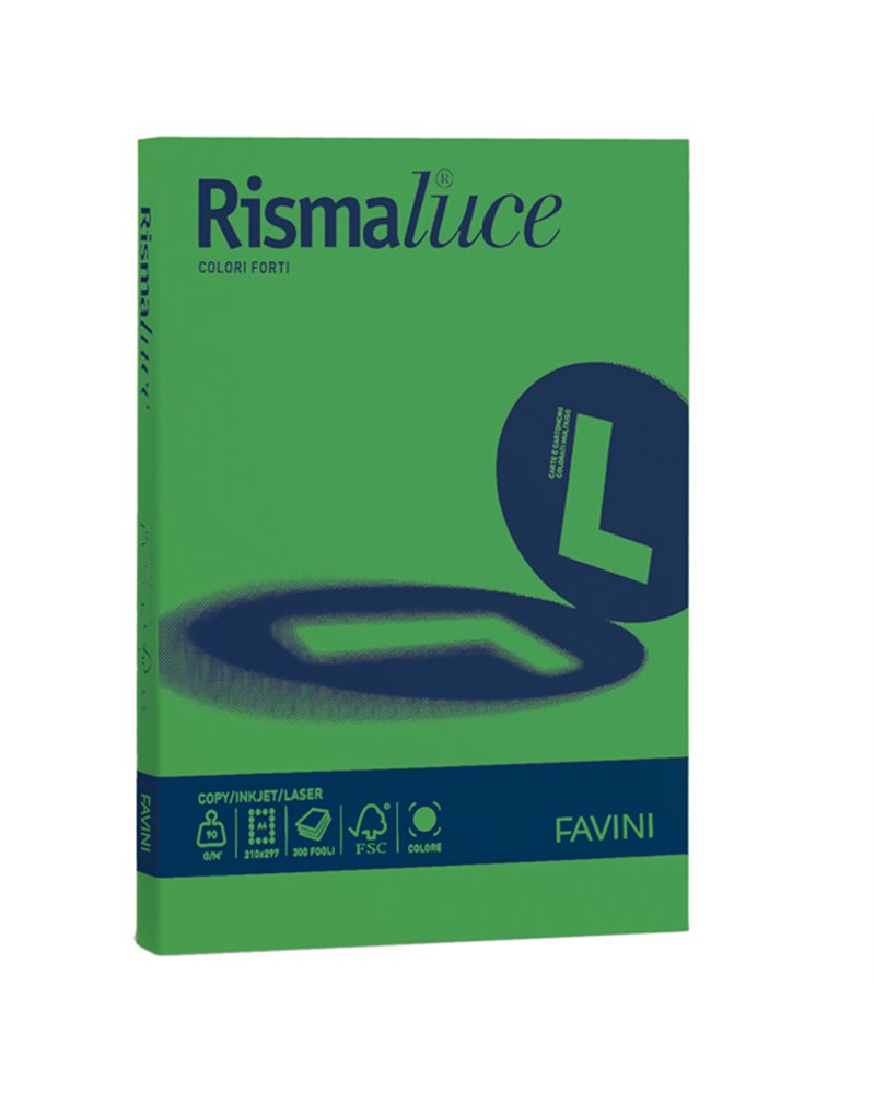 Carta RISMALUCE STANDARD A4 90gr 300fg verde 60 Favini