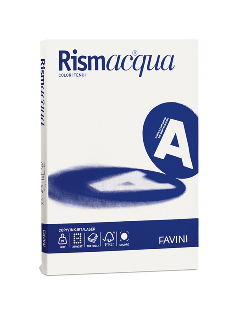Carta RISMACQUA STANDARD A4 90gr 300fg avorio 110 Favini Carta RISMACQUA STANDARD A4 90gr 300fg avorio 110 Favini