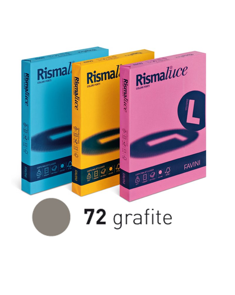 Carta RISMALUCE A4 200gr 125fg grafite 72 Favini